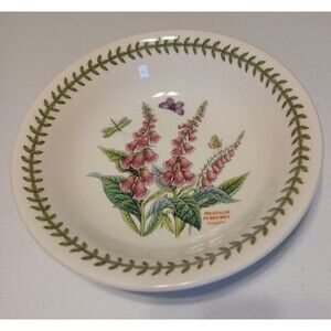 Portmeirion botanic garden Foxglove 10 1/2" low serving bowl EUC